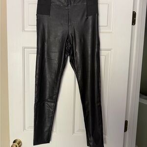 a new day Black Faux Leather Leggings